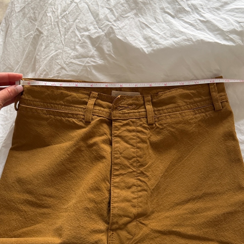 Jesse Kamm Cotton Canvas Pants in Tan - Picture 8 of 11